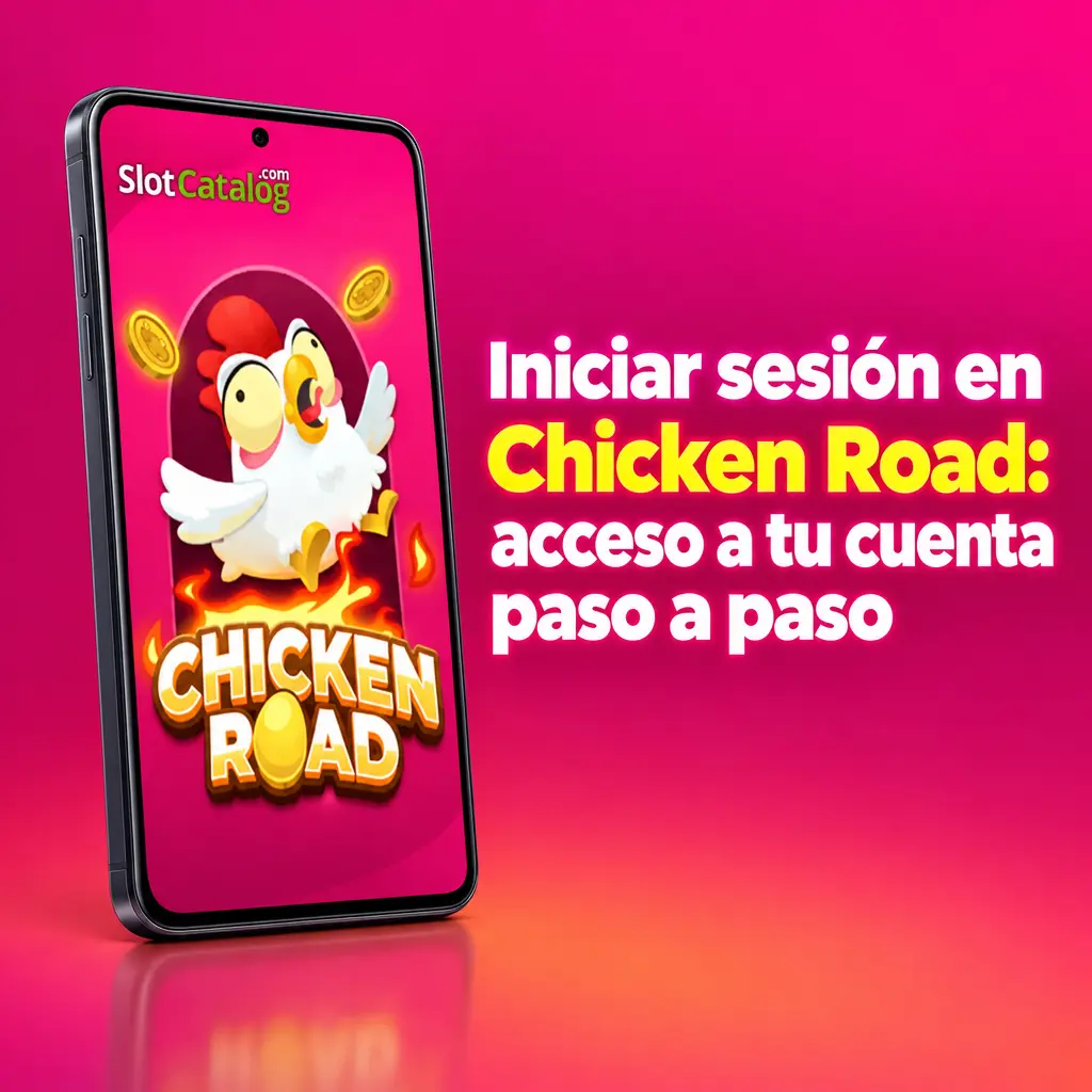 Pantalla de inicio de sesión en la cuenta de Chicken Road