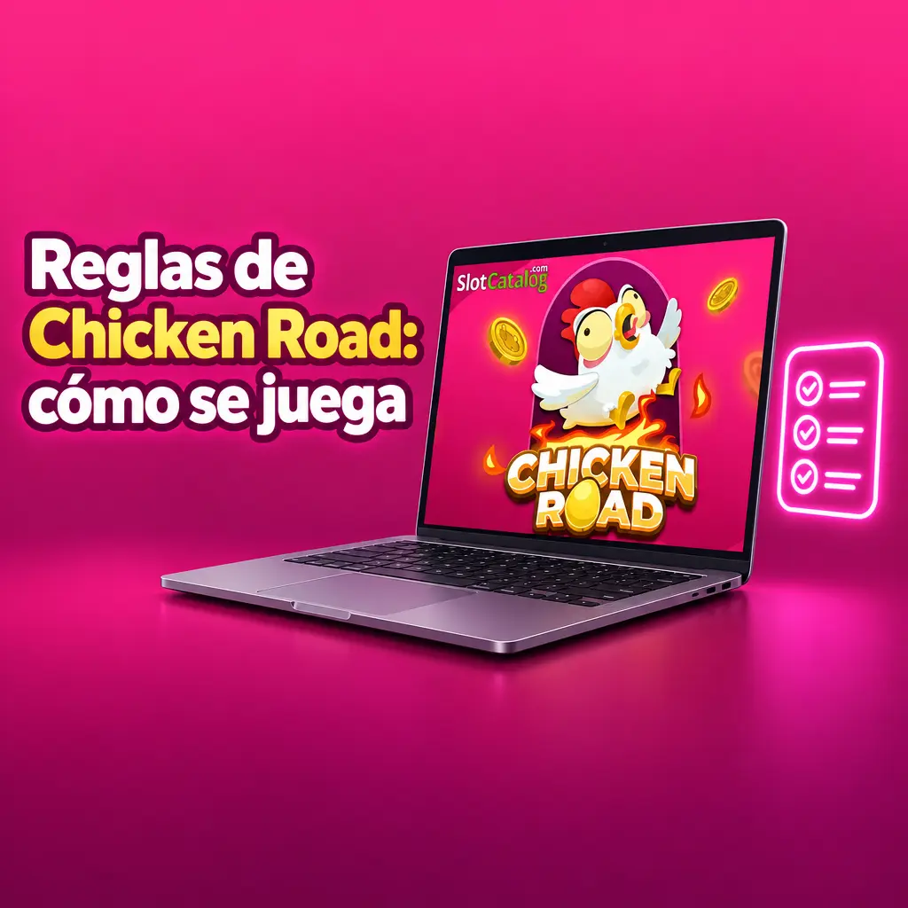 Gallina cruzando la carretera en el juego Chicken Road